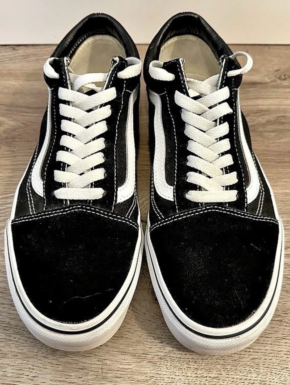 Vans Old Skool Black & White Sneakers - Women’s 10.5